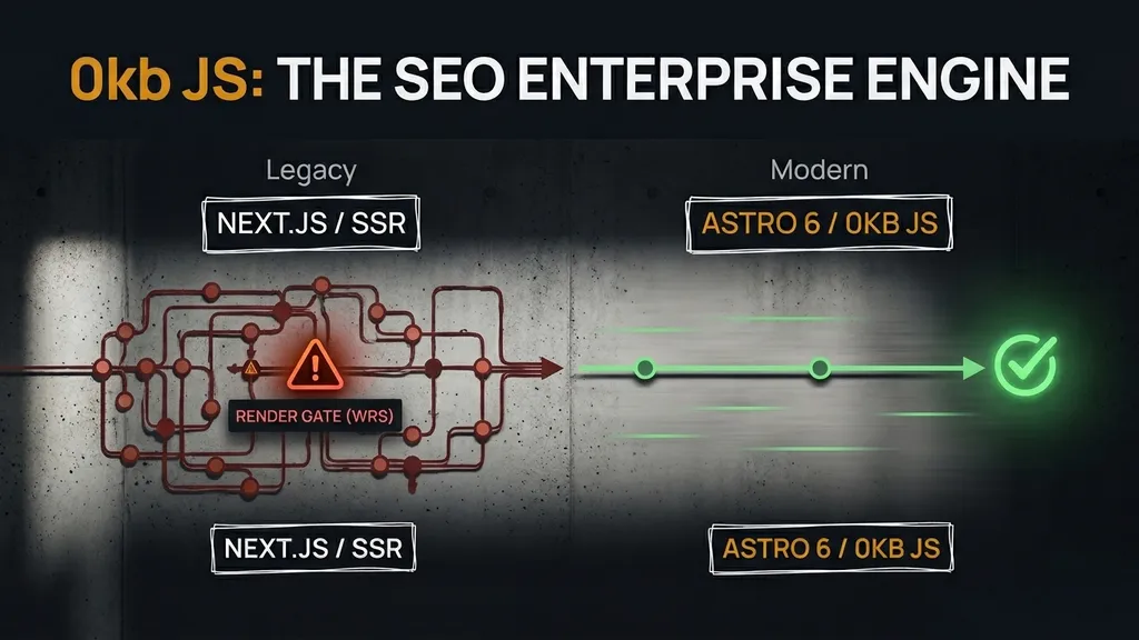 ¿Por qué el 0kb JS de Astro 6 es la solución al SEO Enterprise?