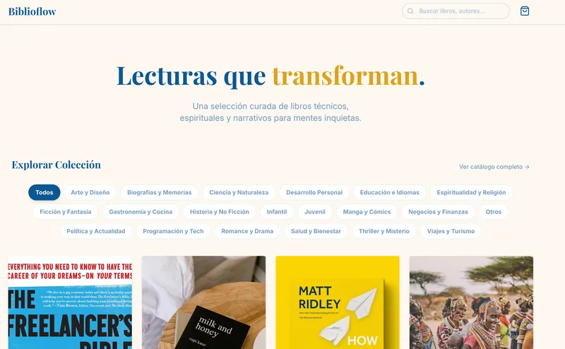 Preview de BiblioFlow: E-commerce Híbrido & Logística vía WhatsApp
